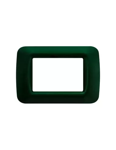 Techo de carreras con placa verde Gewiss para 3 plazas, sistema gw22553